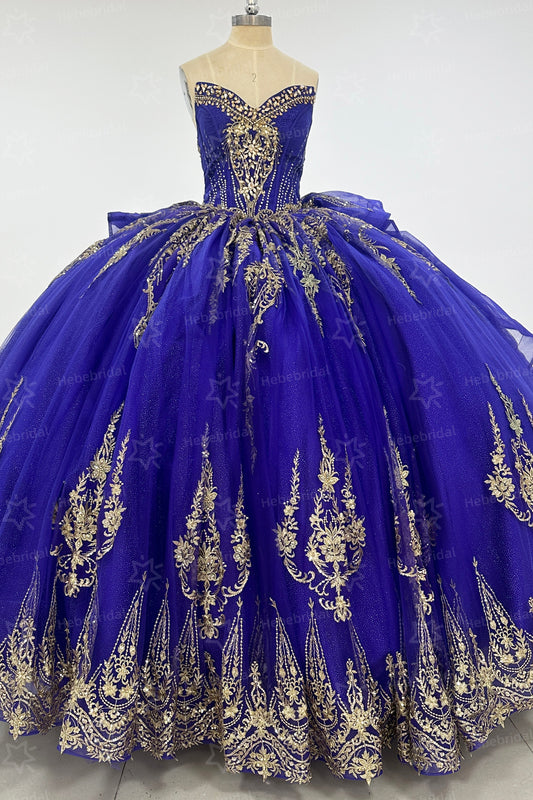 Sweetheart Ball Gown Tulle Beaded Quinceanera Dresses Princess Sweet 16 Party Gowns HE1196