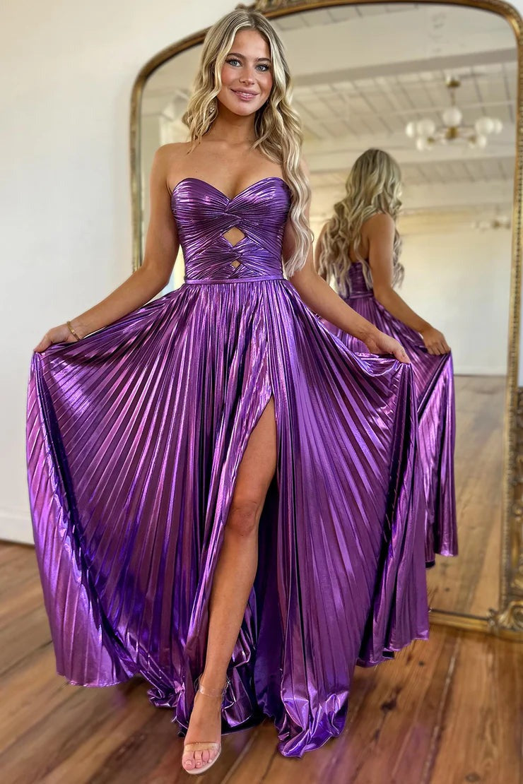 Strapless Metallic Prom Dresses Corset Keyhole A Line Sweetheart Party Hebebridal Strapless Metallic Prom Dresses Corset Keyhole A Line Sweetheart Party Hebebridal