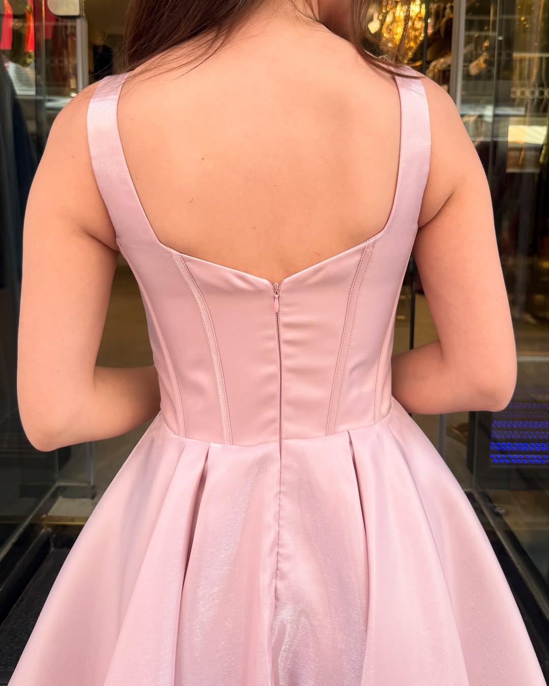 Pink Satin Homecoming Dresses for Juniors A Line Knee Length Cocktail Hebebridal Pink Satin Homecoming Dresses for Juniors A Line Knee Length Cocktail Hebebridal