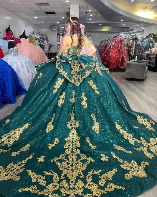 Vestidos de quinceañera con apliques de tul, estilo princesa, para fiesta de dulces 16, HE517
