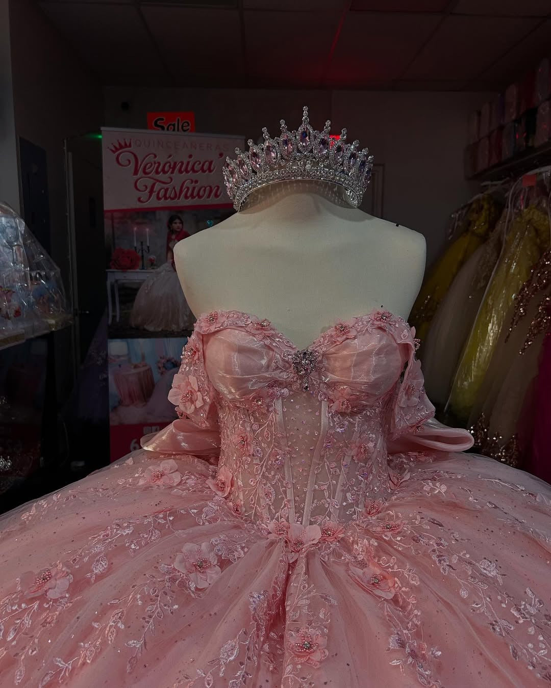 Vestidos de quinceañera con hombros descubiertos, tul princesa, apliques, vestidos de quinceañera HE530