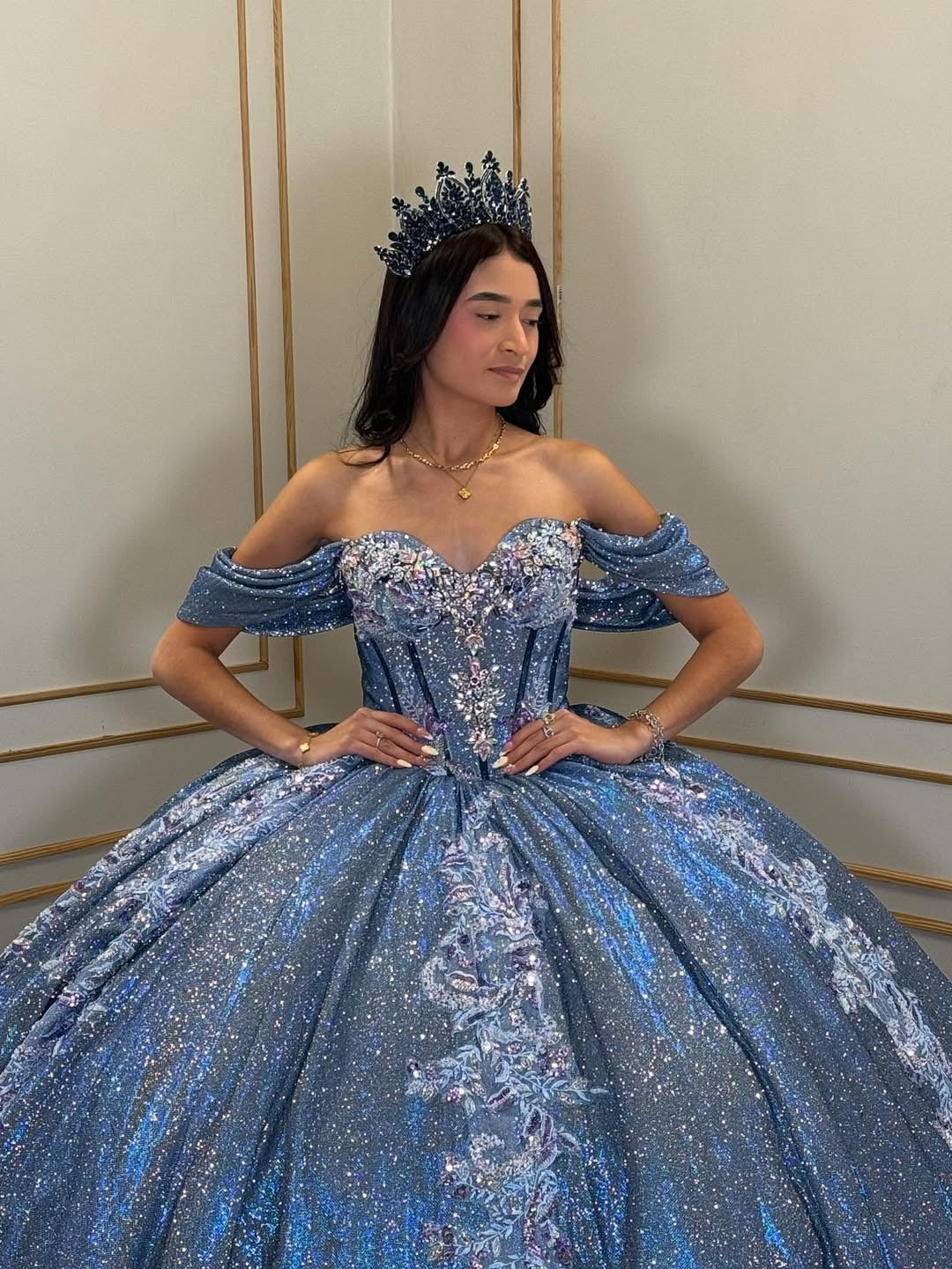 Vestidos de quinceañera con hombros descubiertos, tul princesa, apliques, vestidos de quinceañera HE530