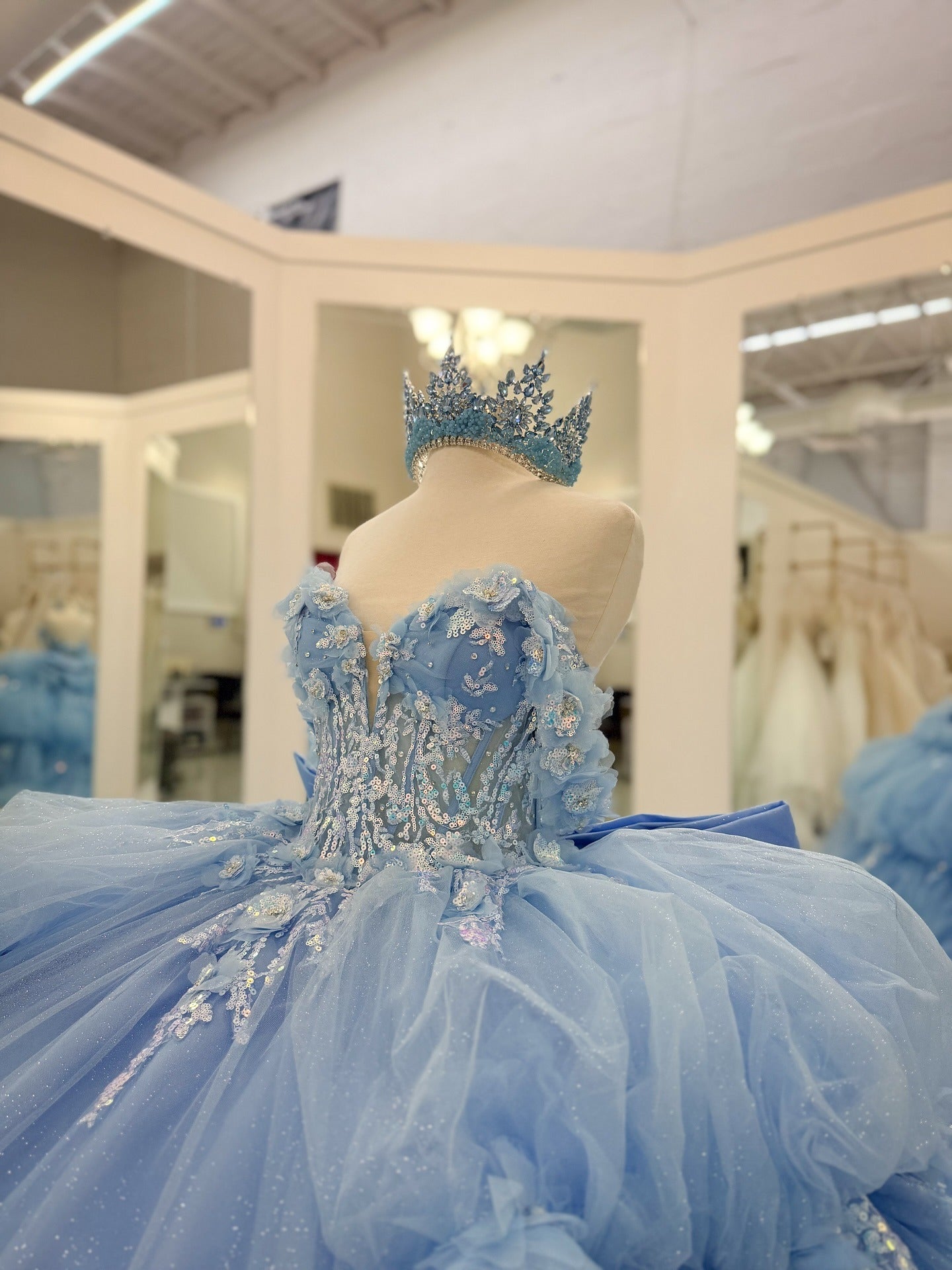 Vestidos de quinceañera con hombros descubiertos, tul princesa, apliques, vestidos de quinceañera HE530