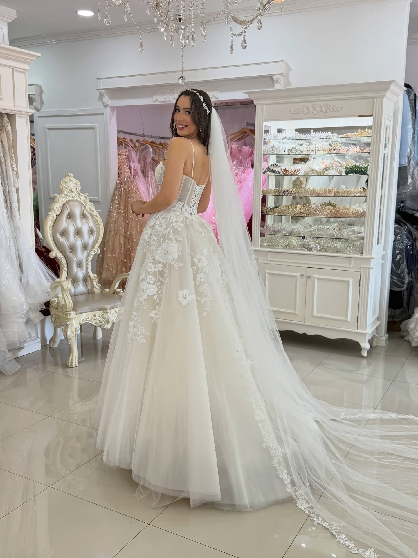 Sweetheart A Line Boho Wedding Dresses Tulle Appliqued Wedding Gowns for Bride HE1111
