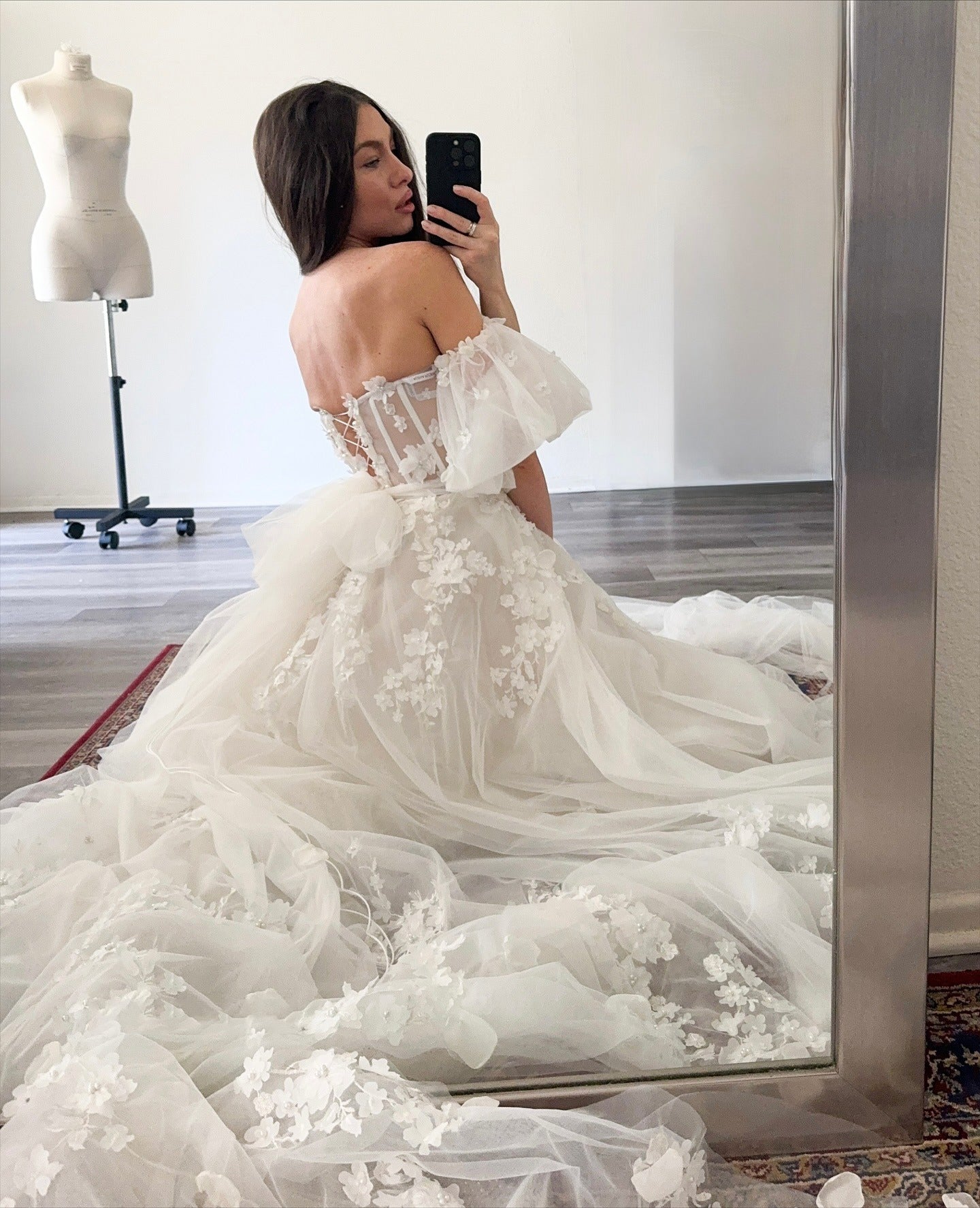 Tulle Lace Appliqued Beach Wedding Dresses A Line Sweetheart Boho Wedding Gowns HE1106