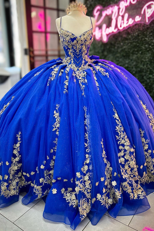 HE227-Precioso vestido de quinceañera con apliques de encaje de tul, vestido de fiesta de princesa real para dulces 16