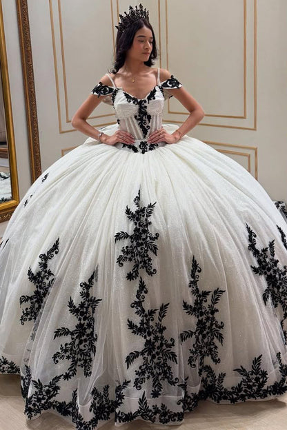 Vestidos de quinceañera con apliques de tul y encaje, vestidos de fiesta para 16 años, HE507