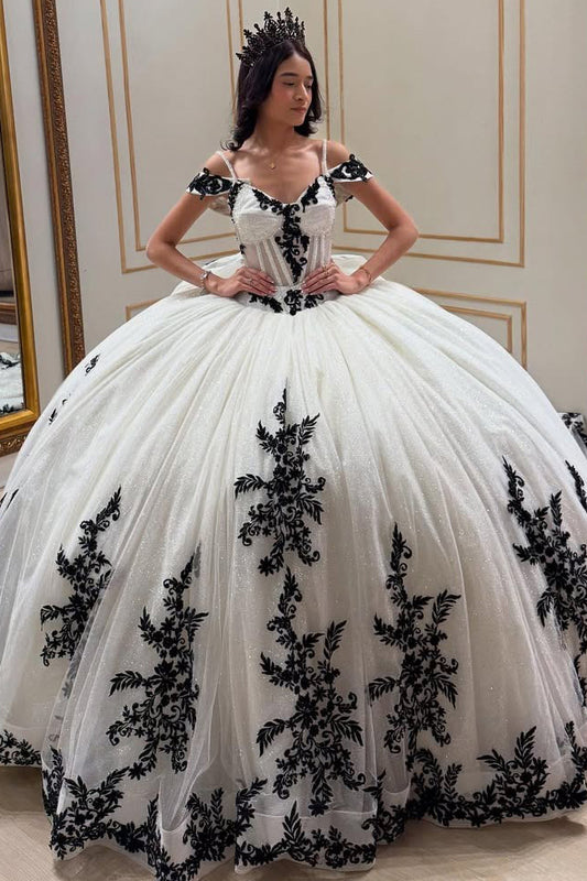 Vestidos de quinceañera con apliques de tul y encaje, vestidos de fiesta para 16 años, HE507