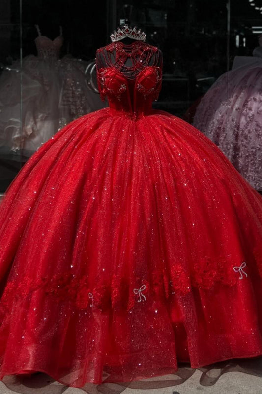 Red Sweetheart Quinceanera Dresses Princess Birthday Dress for Sweet 16 HE432