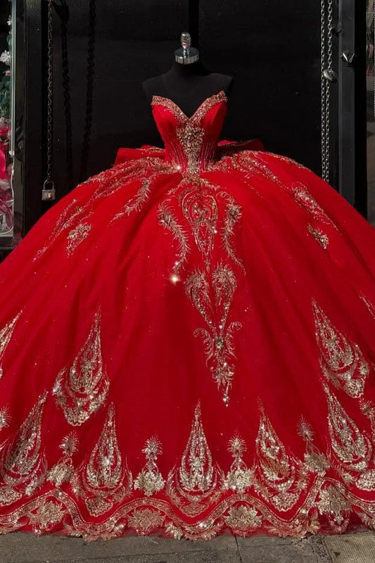 Princess Sweetheart Tulle Appliques Quinceanera Dresses for Sweet 16 HE516