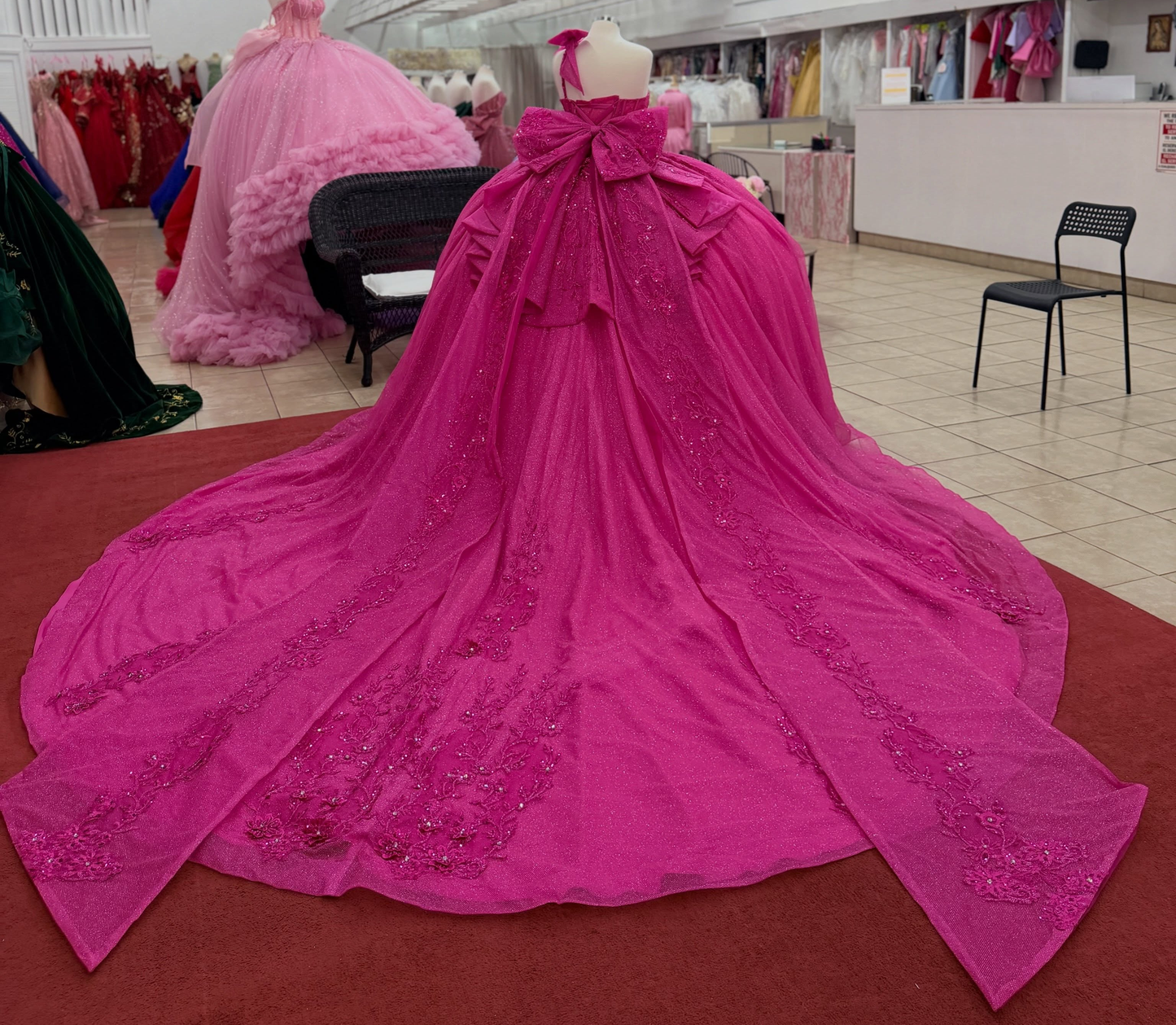 Sweetheart Tulle Lace Beaded Quinceanera Dresses Glittery Party Gowns for Sweet 15 HE1671