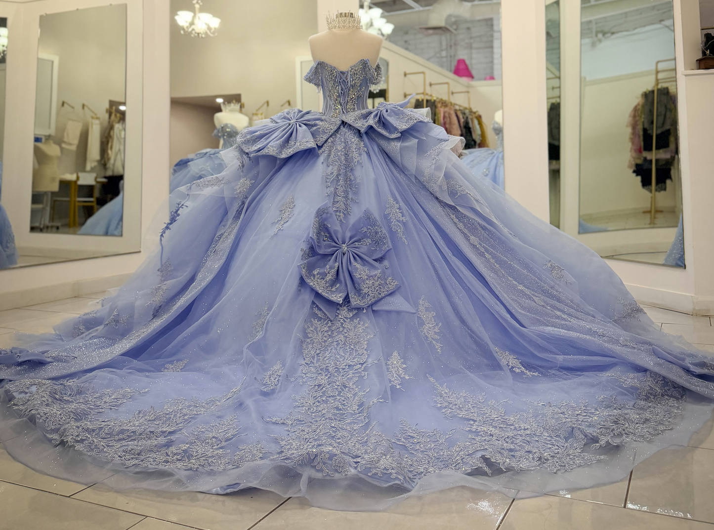 Vestidos de quinceañera con hombros descubiertos, tul princesa, apliques, vestidos de quinceañera HE530
