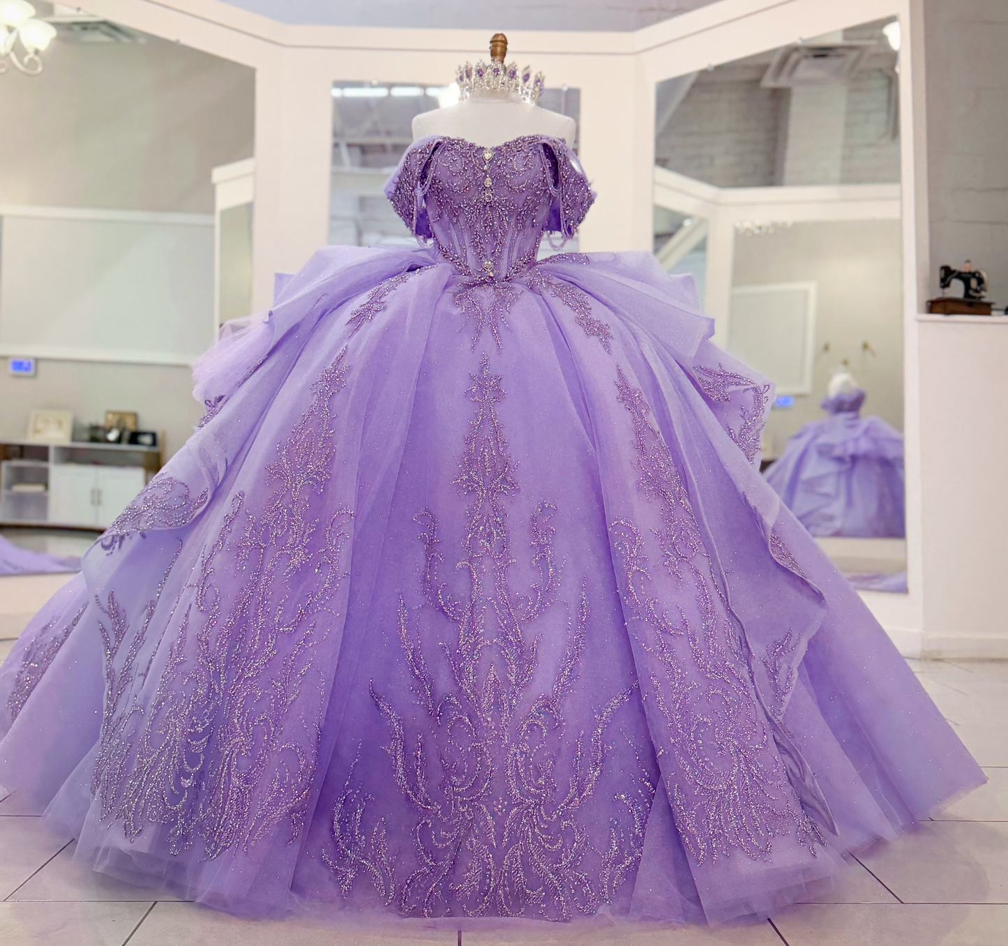 Vestidos de quinceañera con hombros descubiertos, tul princesa, apliques, vestidos de quinceañera HE530