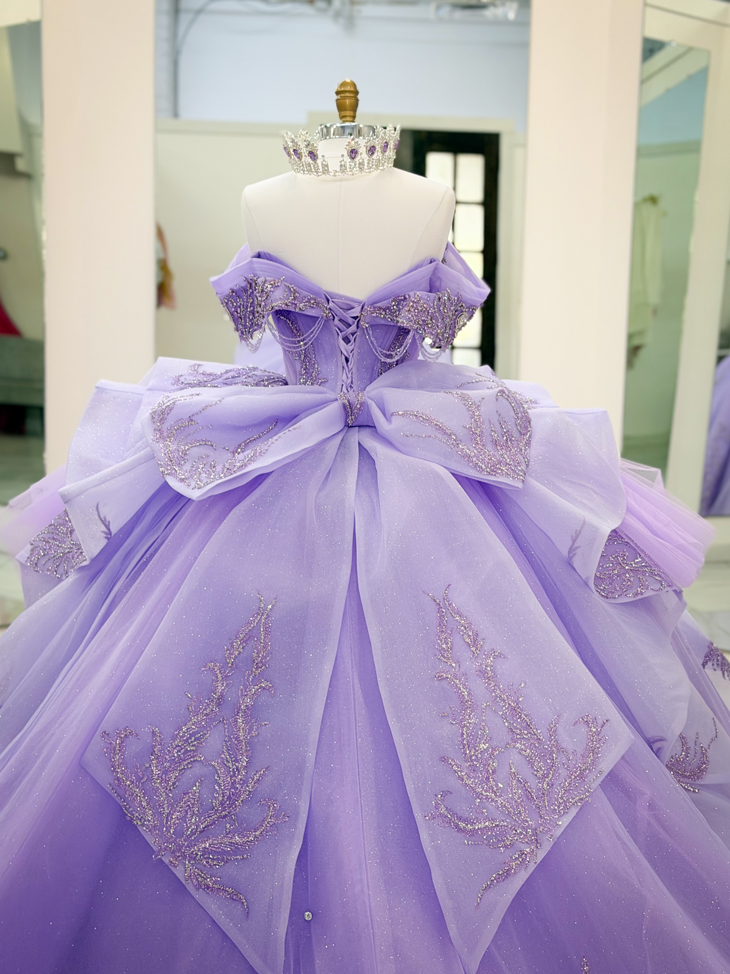 Vestidos de quinceañera con hombros descubiertos, tul princesa, apliques, vestidos de quinceañera HE530