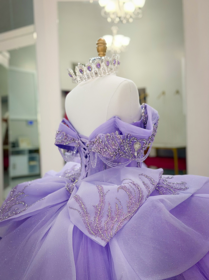 Vestidos de quinceañera con hombros descubiertos, tul princesa, apliques, vestidos de quinceañera HE530
