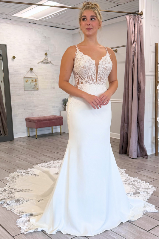 Sweetheart A-Linie Tüll 3D Blumen Strand Brautkleider für die Braut HE878