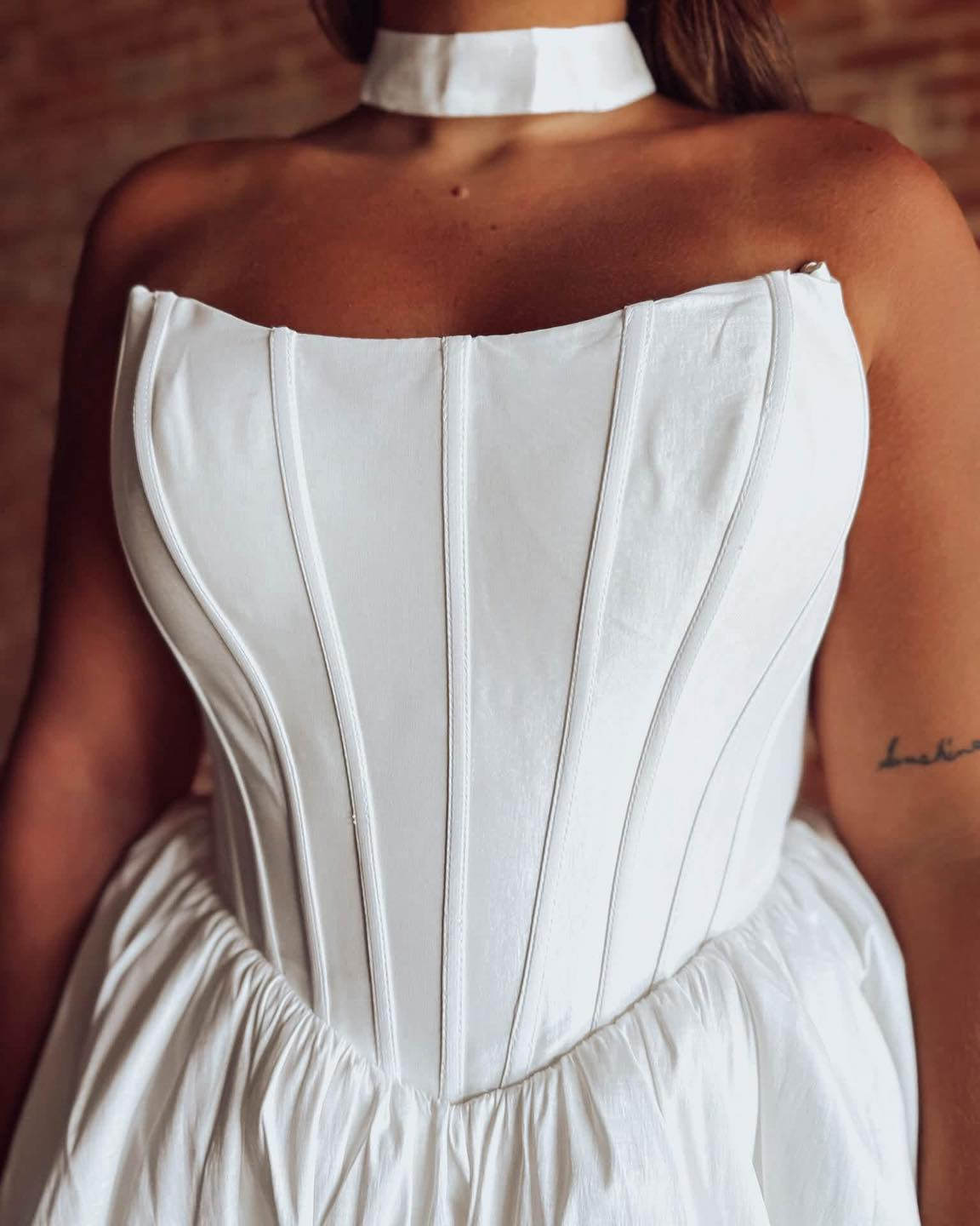 A Line Satin Corset White Homecoming Dresses Sweetheart Short Party Gowns for Juniors HE1846