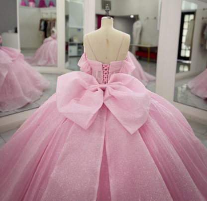 Vestidos de quinceañera con hombros descubiertos, tul princesa, apliques, vestidos de quinceañera HE530