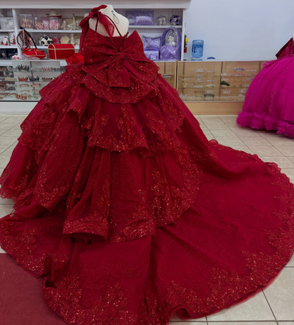 Vestidos de quinceañera con hombros descubiertos, tul princesa, apliques, vestidos de quinceañera HE530