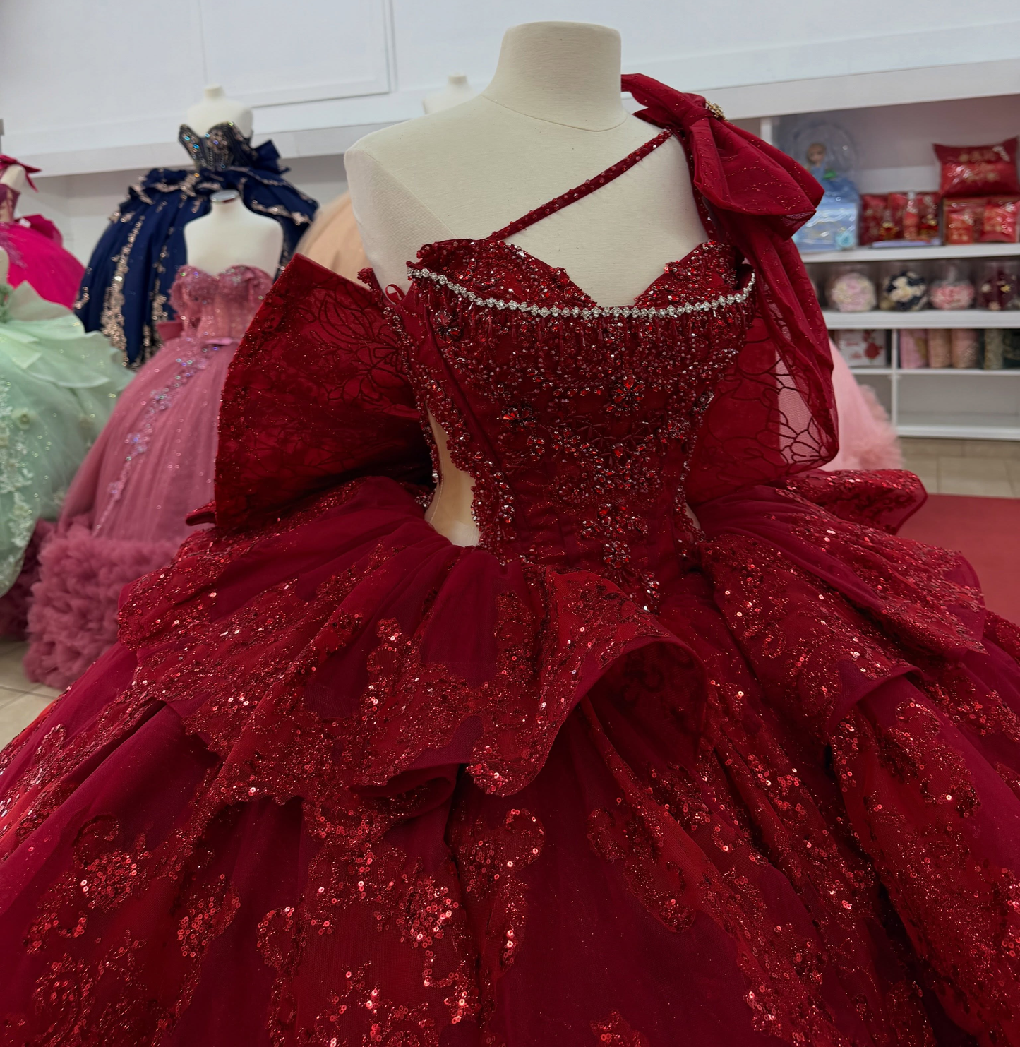 Vestidos de quinceañera con hombros descubiertos, tul princesa, apliques, vestidos de quinceañera HE530