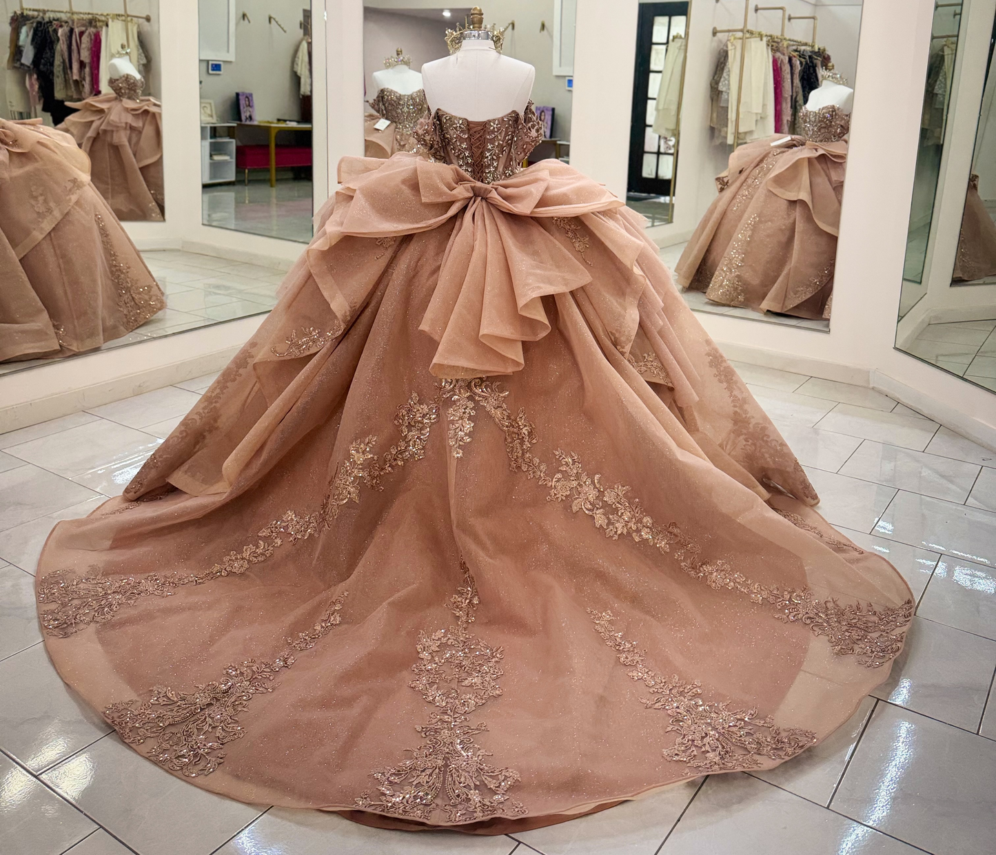 Vestidos de quinceañera con hombros descubiertos, tul princesa, apliques, vestidos de quinceañera HE530