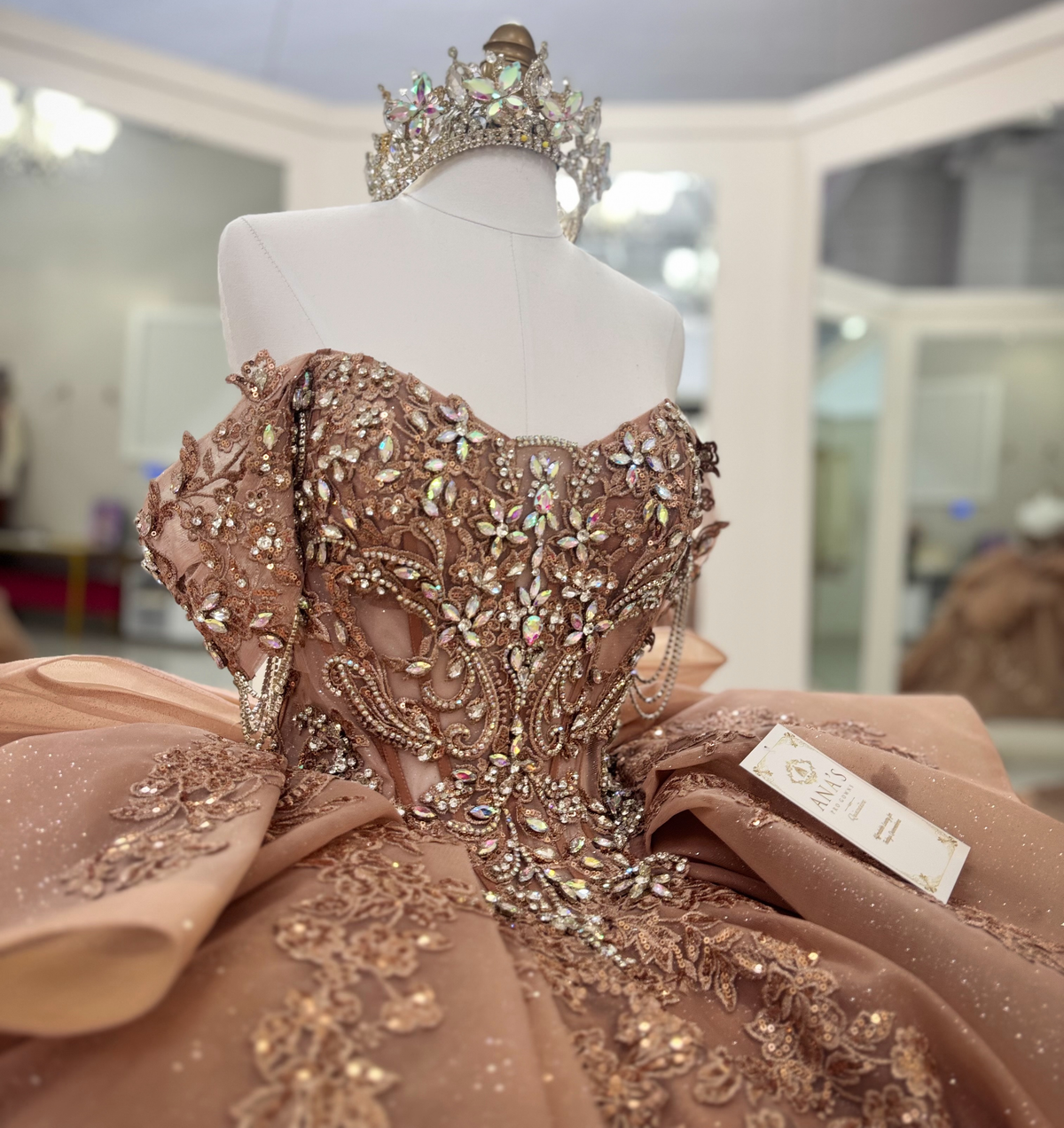 Vestidos de quinceañera con hombros descubiertos, tul princesa, apliques, vestidos de quinceañera HE530
