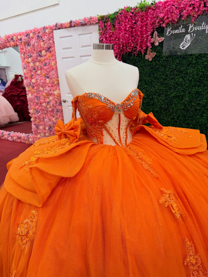 Vestidos de quinceañera con hombros descubiertos, tul princesa, apliques, vestidos de quinceañera HE530