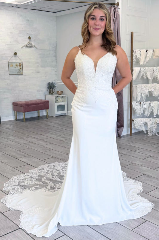 Sweetheart A-Linie Tüll 3D Blumen Strand Brautkleider für die Braut HE878