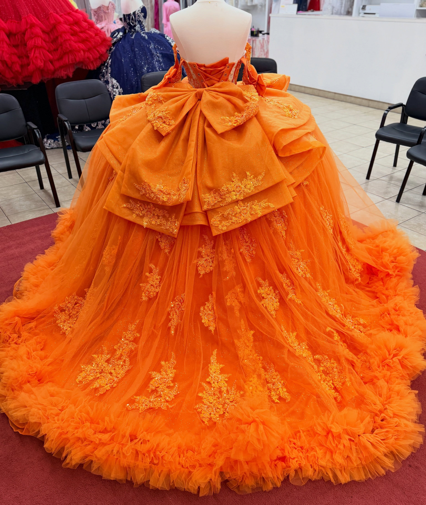 Vestidos de quinceañera con hombros descubiertos, tul princesa, apliques, vestidos de quinceañera HE530