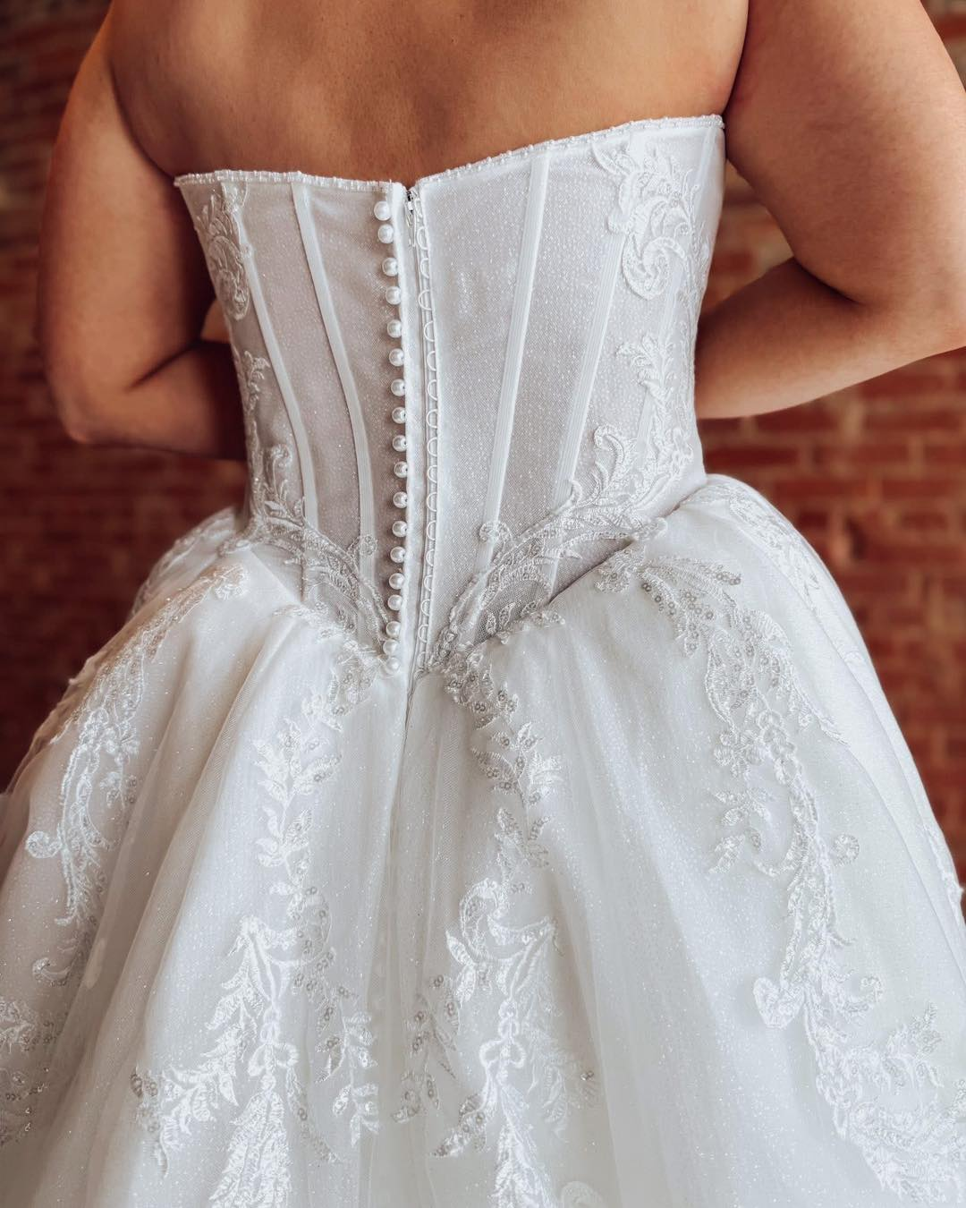 Sweetheart A Line Boho Wedding Dresses Tulle Lace Appliqued Bridal Wedding Gowns HE1868