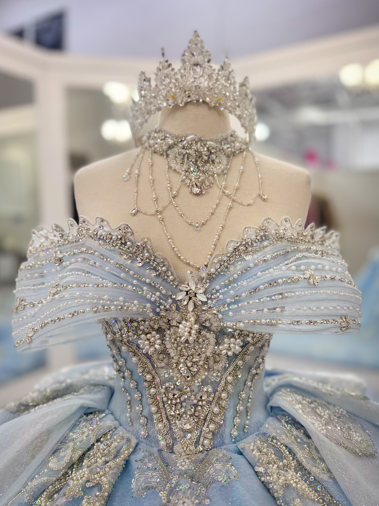 Vestidos de quinceañera con hombros descubiertos, tul princesa, apliques, vestidos de quinceañera HE530