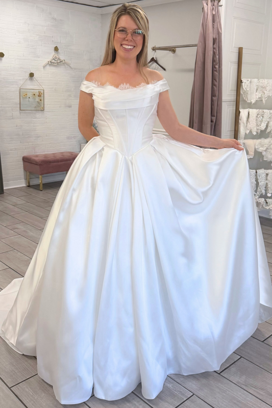 Sweetheart A-Linie Tüll 3D Blumen Strand Brautkleider für die Braut HE878