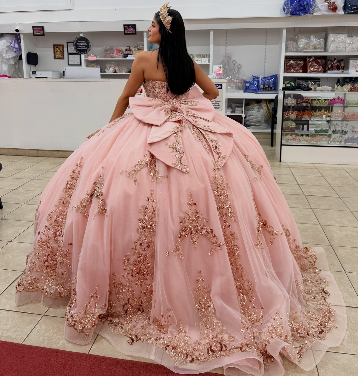 Sweetheart Tulle Lace Appliqued Pink Quinceanera Dresses Sweet 16 Birthday Prom Gowns HE1939