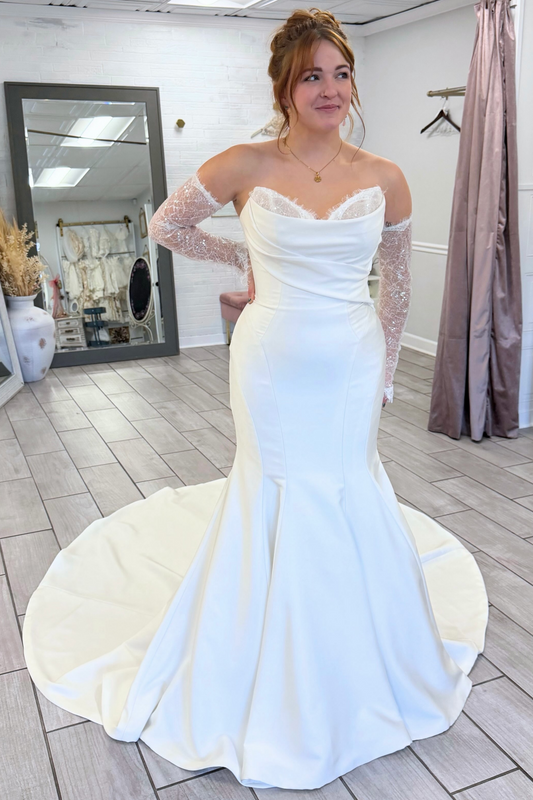 Sweetheart A-Linie Tüll 3D Blumen Strand Brautkleider für die Braut HE878