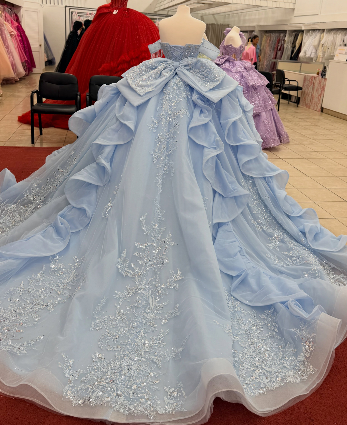 Vestidos de quinceañera con hombros descubiertos, tul princesa, apliques, vestidos de quinceañera HE530