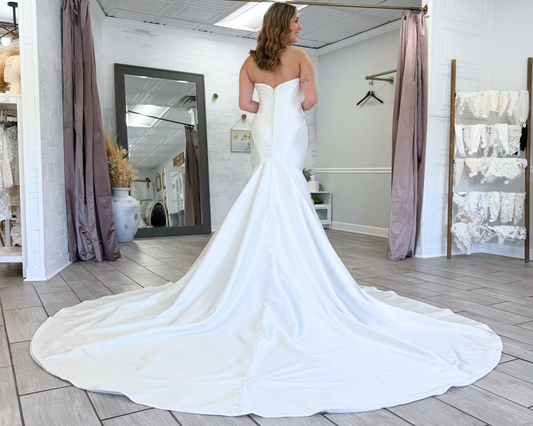 Sweetheart A-Linie Tüll 3D Blumen Strand Brautkleider für die Braut HE878