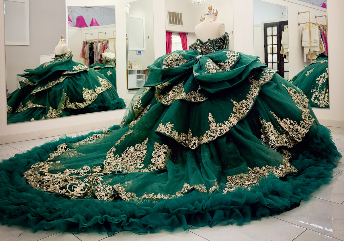 Vestidos de quinceañera con hombros descubiertos, tul princesa, apliques, vestidos de quinceañera HE530