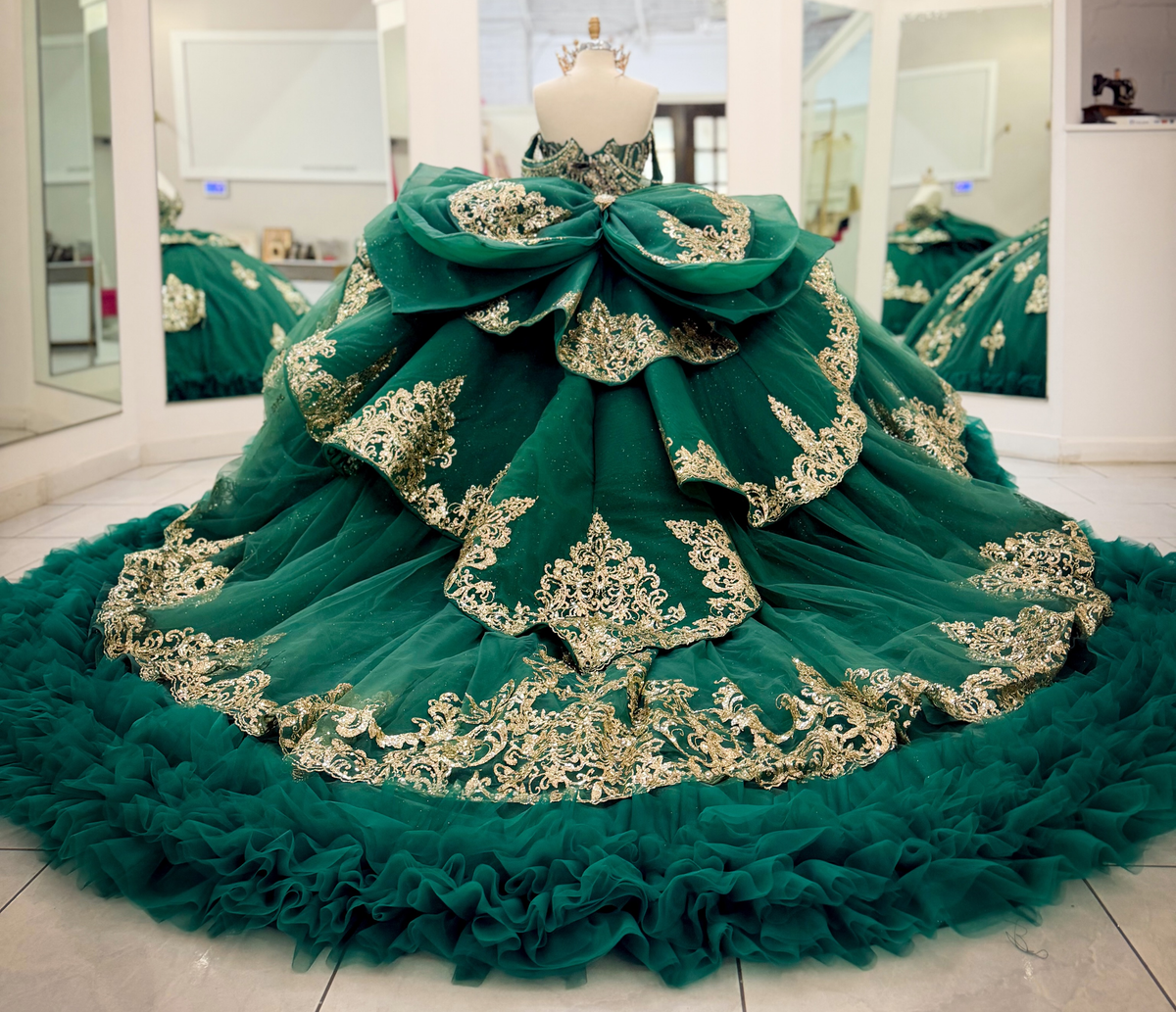 Vestidos de quinceañera con hombros descubiertos, tul princesa, apliques, vestidos de quinceañera HE530