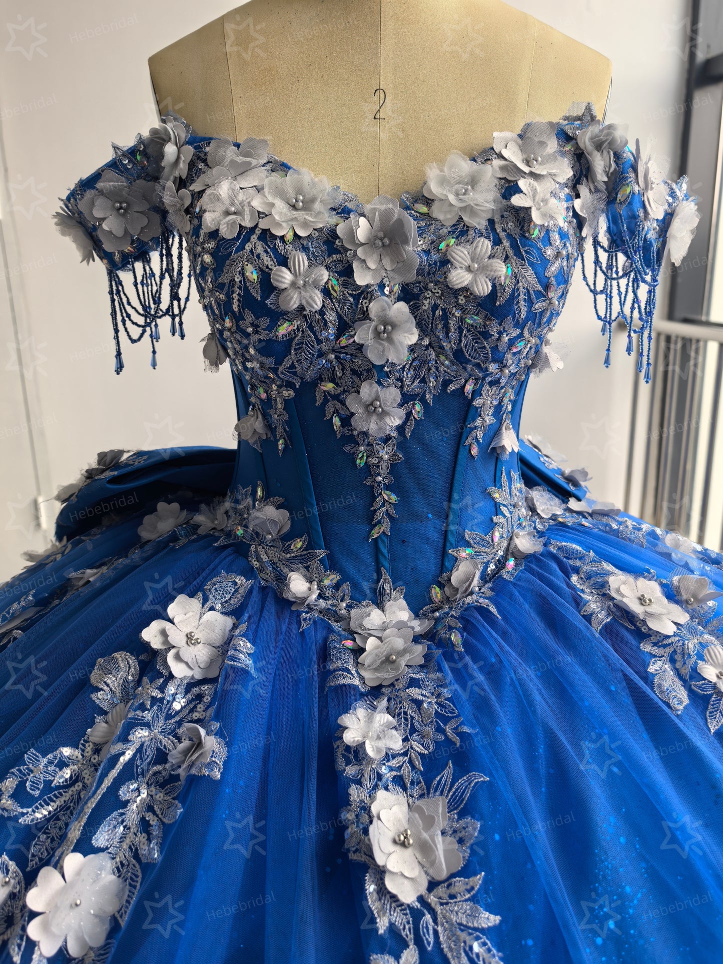 HE231-Preciosos vestidos de quinceañera con apliques de encaje, vestido de baile princesa de tul con cuentas, vestidos de fiesta de dulces 16, vestidos de fiesta con hombros descubiertos