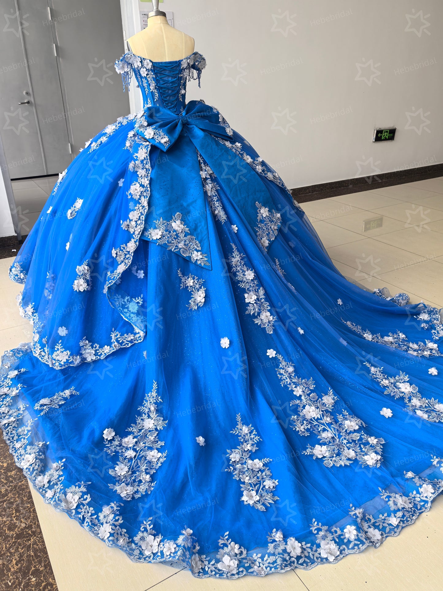 HE231-Preciosos vestidos de quinceañera con apliques de encaje, vestido de baile princesa de tul con cuentas, vestidos de fiesta de dulces 16, vestidos de fiesta con hombros descubiertos