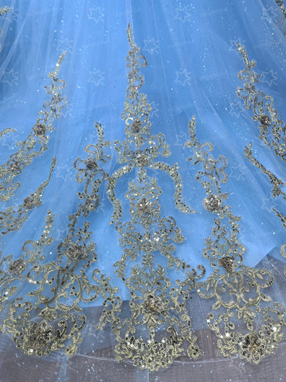 Tulle Lace Appliques Quinceanera Dresses Off Shoulder Prom Dresses for Sweet 16 HE072
