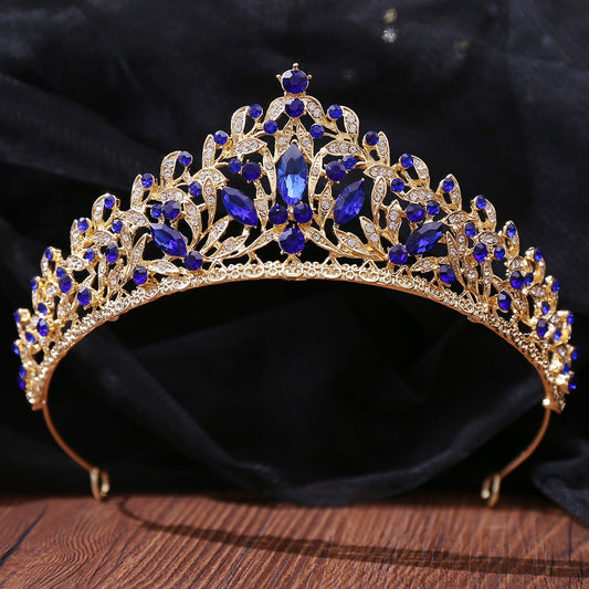 HE304-Crystal Crown for Women Princess Tiaras Rhinestone Sweet 16 Birthday Prom Party Quinceanera Bridal Hair Accessories