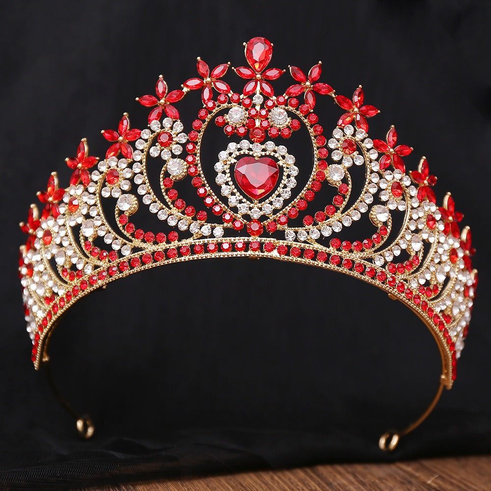 HE294-Crystal Crown for Women Princess Rhinestone Tiaras Queen Headband Wedding Birthday Prom Bridal Hair Accessories