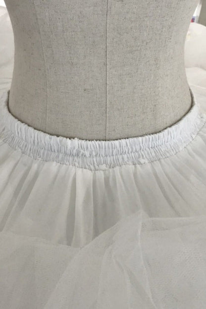 HE290-Oversized Bride Wedding Quinceanera Dress Petticoat Fluffy 7 Steel 2 Gauze Rings Seven-Bone Dress Support for Women