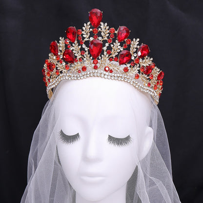 HE293-Corona de cristal para quinceañera, tiara de cumpleaños, accesorios para vestido de novia, corona de novia, accesorios para el cabello de novia para fiesta de graduación
