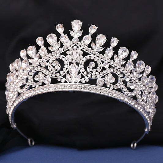 HE301-Crystal Crown for Women Princess Tiaras Rhinestone Wedding Bridal Hair Accessories Sweet 16 Birthday Prom Party Quinceanera Crowns