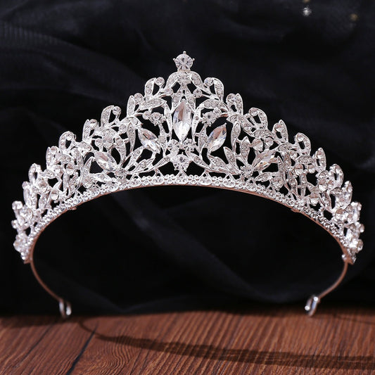 HE304-Crystal Crown for Women Princess Tiaras Rhinestone Sweet 16 Birthday Prom Party Quinceanera Bridal Hair Accessories