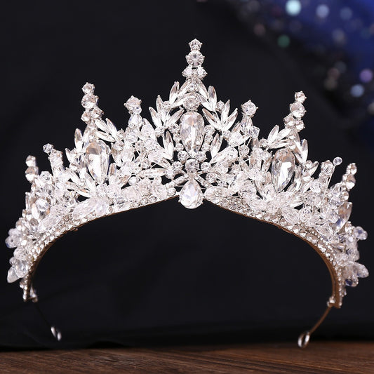 HE303-Wedding Bridal Hair Accessories Sweet 16 Birthday Crowns Prom Party Tiaras Quinceanera Ceremony Photo Props