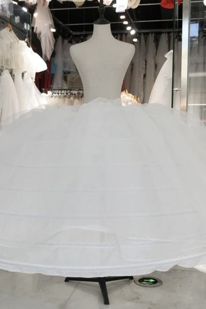HE290-Oversized Bride Wedding Quinceanera Dress Petticoat Fluffy 7 Steel 2 Gauze Rings Seven-Bone Dress Support for Women