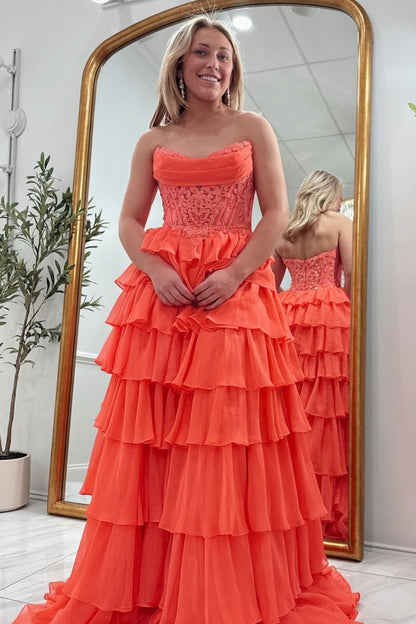 Vestido de noche largo de sirena con un hombro descubierto y lentejuelas brillantes, HE370